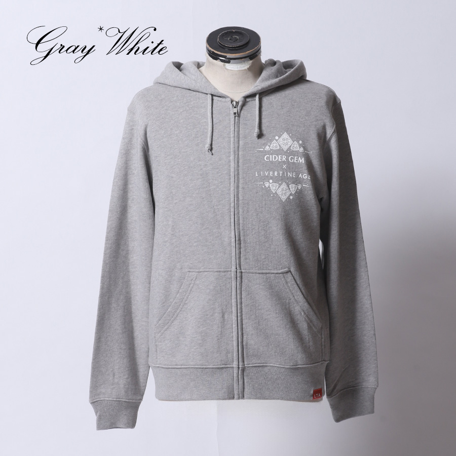 20-60代 人気ファッションブランド 受注期間限定！CIDER GEMコラボ企画！コラボZIPパーカー◇CIDER GEM ウェア