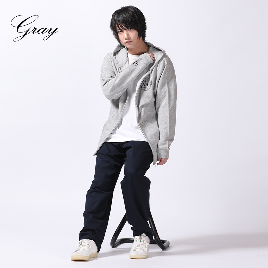 AFB パーカー 西廣 竜史着用 アーチロゴ刺繍ダンボールニットZIPパーカー［GRY］ | bassmania.jp