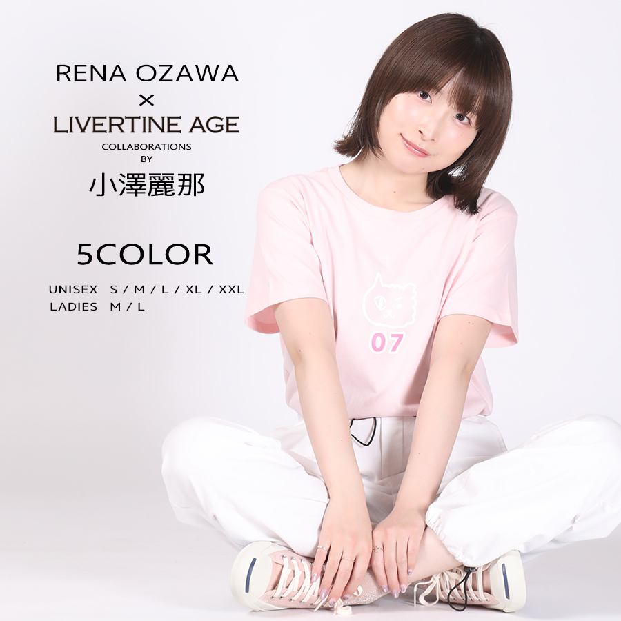受注期間限定！小澤麗那コラボ企画！コラボ半袖Tシャツ◇小澤麗那