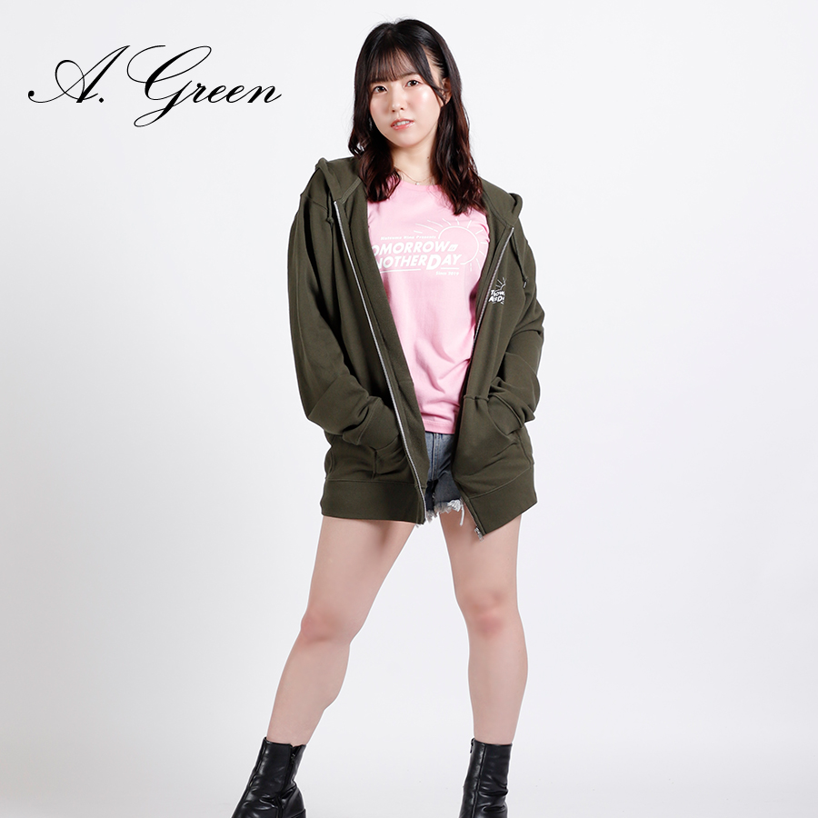 受注期間限定！夏目妃菜コラボ企画！コラボZIPパーカー◇夏目妃菜