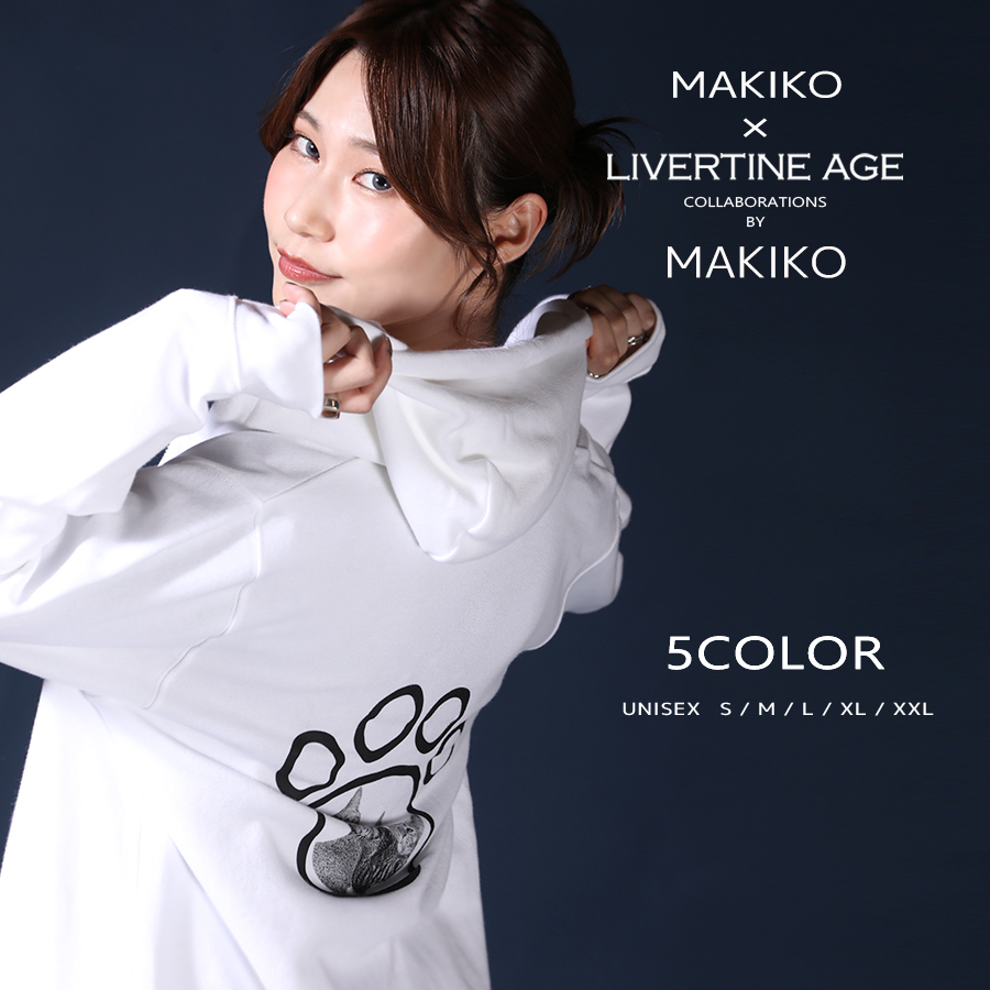 受注期間限定！MAKIKOコラボ企画！コラボZIPパーカー◇MAKIKO