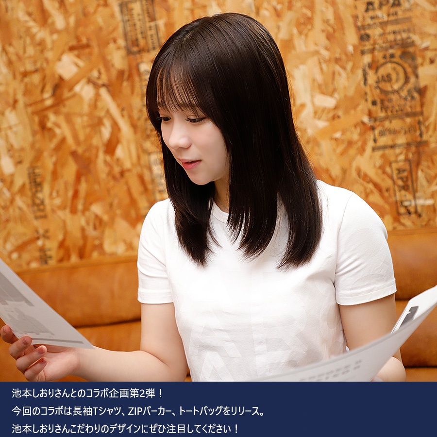 受注期間限定！池本しおりコラボ企画第2弾！コラボ長袖Tシャツ