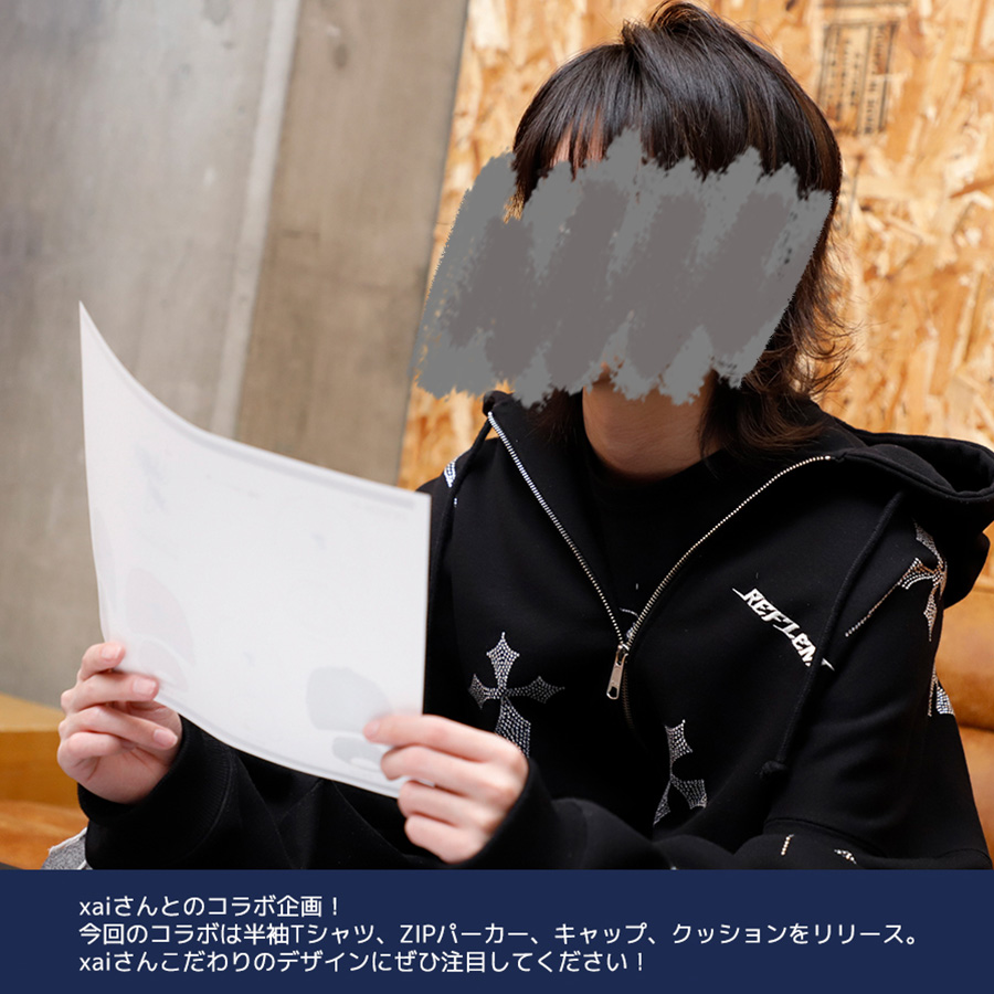 受注期間限定！xaiコラボ企画！コラボZIPパーカー◇xai