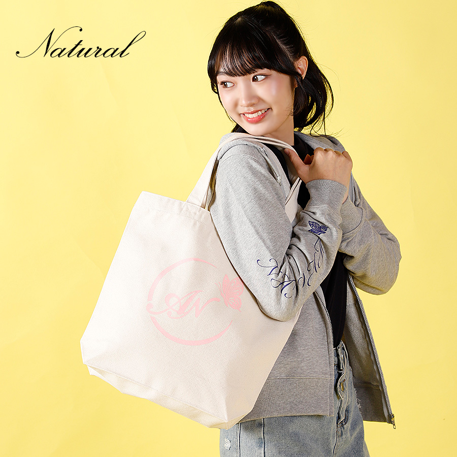 プーさん専用 キャロライン ラージ グラフィック ロゴ ジャカード トートバッグ 受注期間限定！青山菜花コラボ企画！コラボトートバッグ◇青山菜花