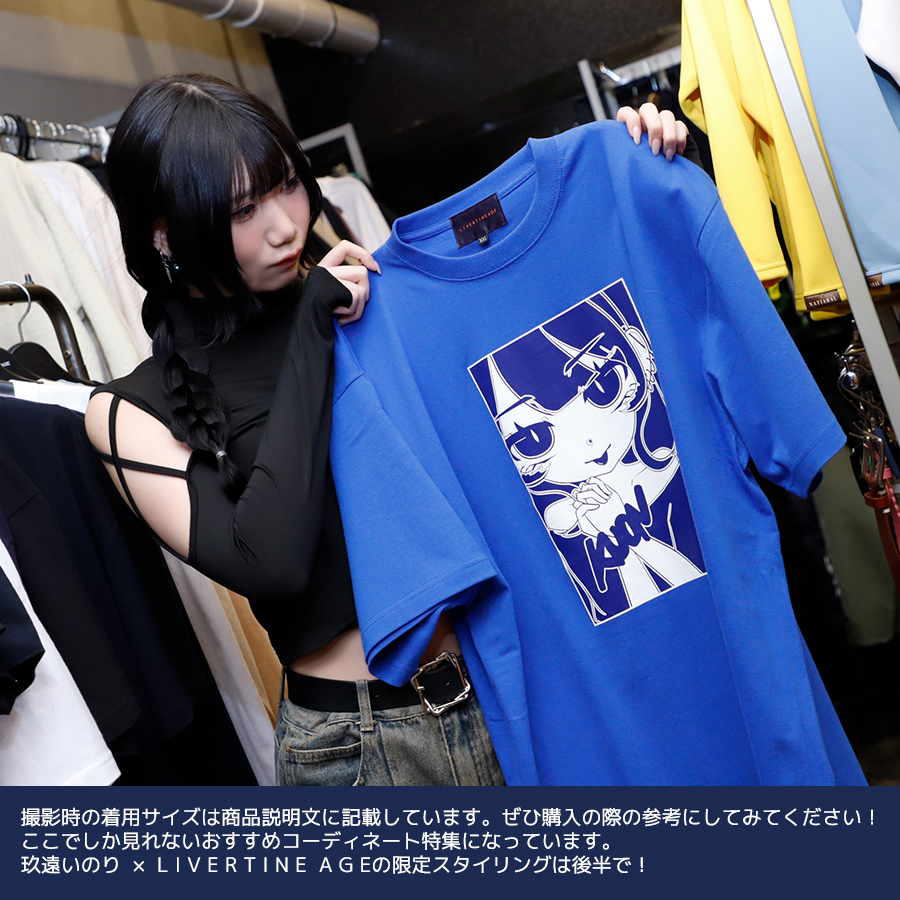 受注期間限定！玖遠いのりコラボ企画！コラボ半袖TシャツTYPE-B◇玖