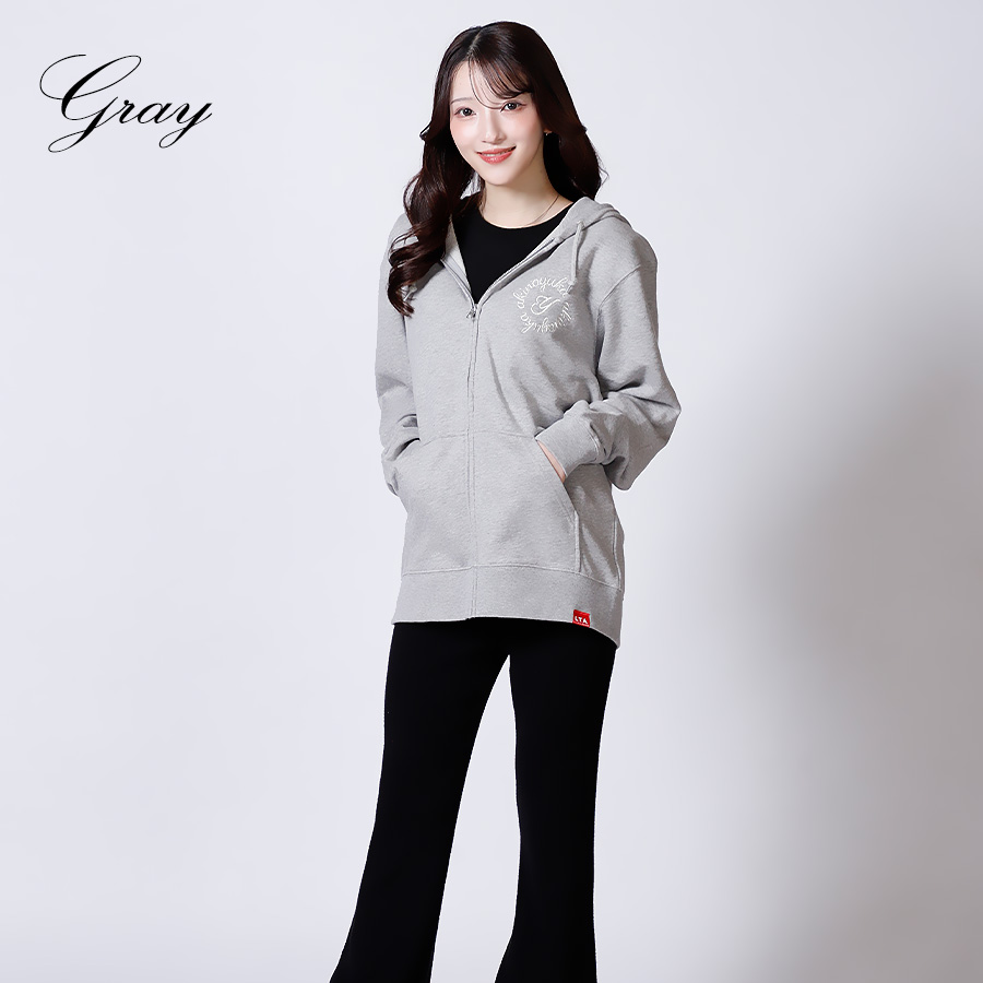 【新品】フェアリーサイン あなたに会いにペイントパーカー しなこ着用ブランド 受注期間限定！秋野祐香コラボ企画！コラボZIPパーカー◇秋野祐香