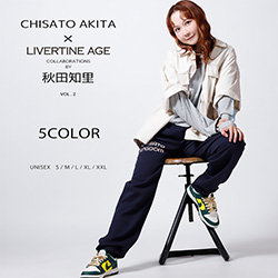 秋田知里× LIVERTINE AGEコラボ