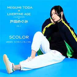 戸田めぐみ× LIVERTINE AGEコラボ